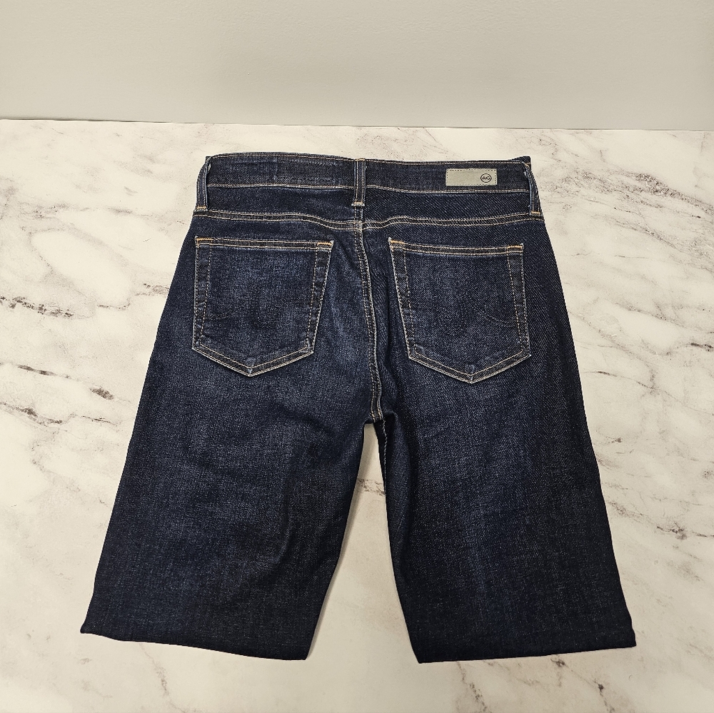 AG Adriano Goldschmied The Farrah Skinny Ankle High Rise Dark Blue Jeans‎ 27 - Picture 5 of 9
